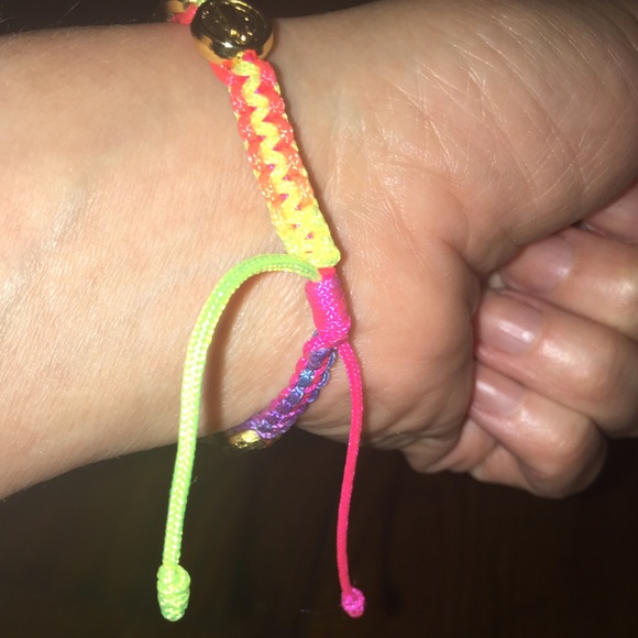 St Benedict Gold Medallion Multicolor Rainbow Adjustable Unisex Bracelet NEW - Picture 3 of 3